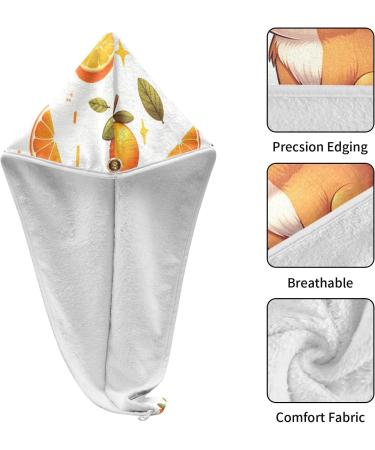 Funny Baby Capybaras Hair Towel 2 Pack | Super Absorbent Quick Dry Turbans for Women & Girls - Buy Online on GoSupps.com