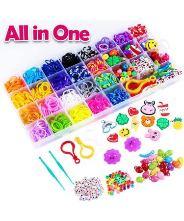 FUNZBO 2200 Loom Rubber Bands for Bracelet - Colorful Jewelry Making Kit for Kids Craft and Art - Girls Age 5-9 (Medium) - Buy Online on GoSupps.com