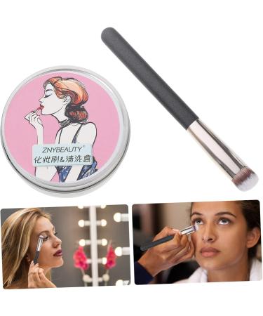 Beatifufu Makeup Brush Cosmetic and Cleaning Tools Portable Washing Scrubber Cleaning Pad Brush Sponge Brush Cleaner Mat Partial Eyelash Curler Cleaning Mat Makeup Utensils Artificial Fiber - Buy Online on GoSupps.com