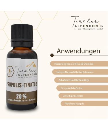 Propolis Drops with Alpine Honey from Tyrol - 20 ml - Natural propolis tincture with 20% propolis extract - Sol - Buy Online on GoSupps.com