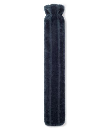 Brevian 2 Litre Large Hot Water Bottle with Soft Luxury Faux Fur Cover UK (Midnight Blue Long) Midnight Blue Long - Buy Online on GoSupps.com