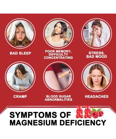 Magnesium Glycinate & L-Threonate Gummies - 400mg & 200mg - Potassium Complex with VitD, B6, CoQ10 - Memory, Calm Mood & Sleep Support - 120 Raspberry Gummies - Buy Online on GoSupps.com