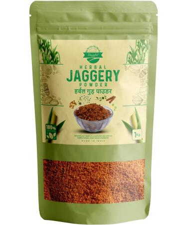 Danodia Foods Brown Sugarcane Jaggery Powder 1kg Traditionally Made 100% Natural No Additives - Pack of 1 - Buy Online on GoSupps.com