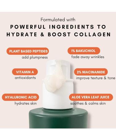 Bakuchiol Face Serum - Vegan Retinol Alternative for Fine Lines & Wrinkles | Finding Meemo Don t Age Me Fragrance-Free Anti-Aging Peptide Formula - Buy Online on GoSupps.com