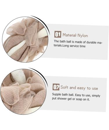 Balacoo 4 Pcs Long Bath Flower Back Scrubber - Men's Mesh Body Pouf & Shower Sponge for Ultimate Cleanliness - Buy Online on GoSupps.com