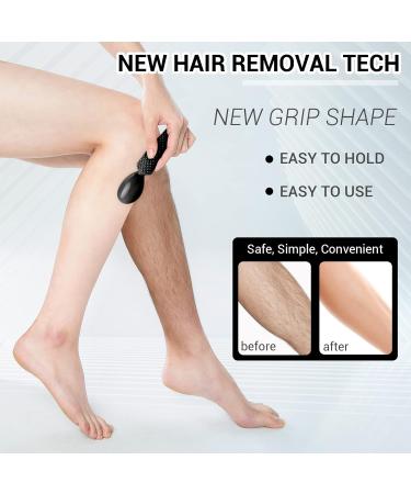 Crystal Hair Remover - Nano Hair Eraser for Men & Women | Effortless Body & Leg Epilation - Black - Buy Online on GoSupps.com