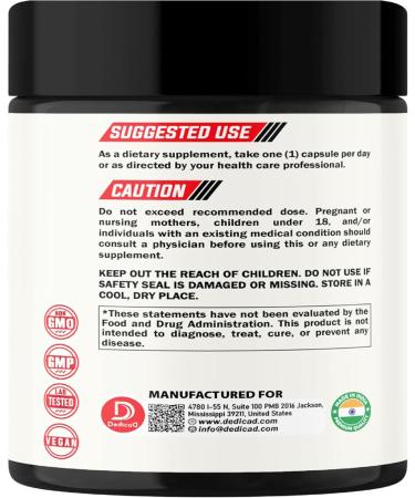 DEDICAD 11in1 Graviola Soursop Capsules - Blended with Elderberry, Turmeric, Ginger, Milk Thistle, Cranberry & More - Support Positive Mood, Immune System & Body Management - Buy Online on GoSupps.com