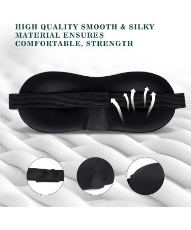 Buy 3D Sleep Mask for Men & Women - Light Blocking Eye Mask with Adjustable Strap for Comfortable Sleep Yoga & Travel - Buy Online on GoSupps.com