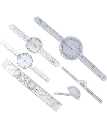 6PCS Medical Goniometer Set PVC Material Measure Recovery Progress Joint Goniometer for PT Home Use Students Compact & Convenient - Buy Online on GoSupps.com