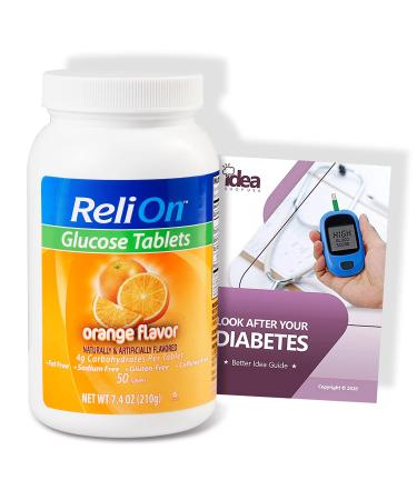 ReliOn Orange Glucose Tabs (1 Pack 50ct) +Diabetes - Better Idea Guide