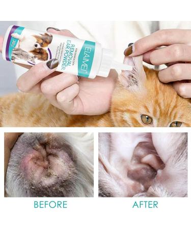 Pet Ear Powder Painless Hair Removal Powder Pet Health Care for Dogs Cats Pet Ear Health Care Cleaning Supplies - Buy Online on GoSupps.com