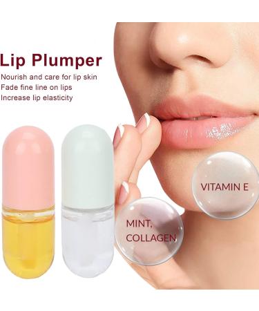 Lip Plumping Serum Day and Night Lip Plumping Moisturizer Safe for Travel Home - Buy Online on GoSupps.com