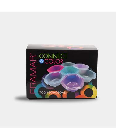 Framar Multi-Colored Connect and Color Bowl Set - 7 Pack for Hair Color, Bleach, and Dye - Buy Online on GoSupps.com