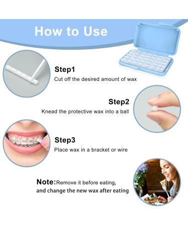 (10 Pack) Dental Wax for Braces & Aligners - 50 Premium Orthodontic Wax Strips - Buy Online on GoSupps.com