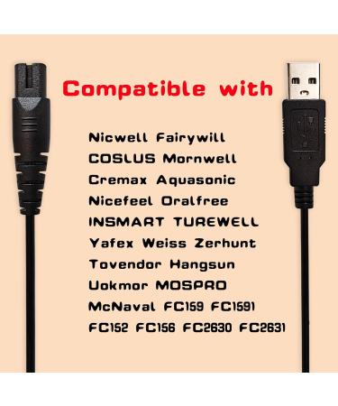 Water Flosser Charger for Nicwell F5025 | COSLUS F5020E & Oralfree USB Cord Replacement Adapter Black - Buy Online on GoSupps.com