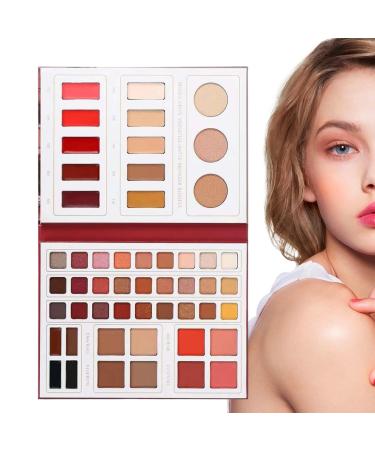 Eyeshadow Kit - 52 Eyeshadow Kit - Water-Resistant Eyeshadow Kit - Waterproof Eye Shadow and Face Makeup for Women for Days