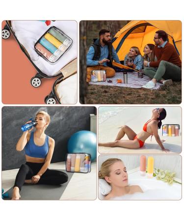 18-Piece Silicone Travel Bottles Set | 90ml Leak-Proof Containers for Cosmetics Shampoos & More | Portable Travel Essentials - Buy Online on GoSupps.com