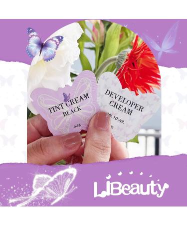 Libeauty Eyelash Black Color Kit | Semi-Permanent Hair Color for Lashes & Brows | Instant Voluminous Eyebrow Coloring Sachet - Buy Online on GoSupps.com