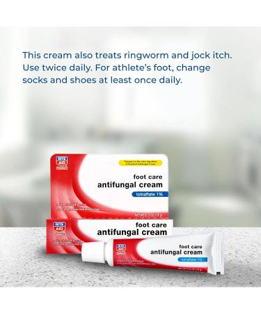 Rite Aid Athlete's Foot Cream 0.5 oz | Tolnaftate Antifungal Cream - Buy Online on GoSupps.com