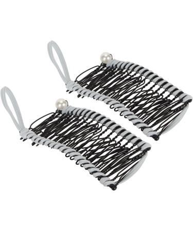 Vintage Hair Comb for Wavy Hair Stretchy Hair Comb Tool Retro Clincher Comb Banana Hair Clips for Women (Blue) - Buy Online on GoSupps.com