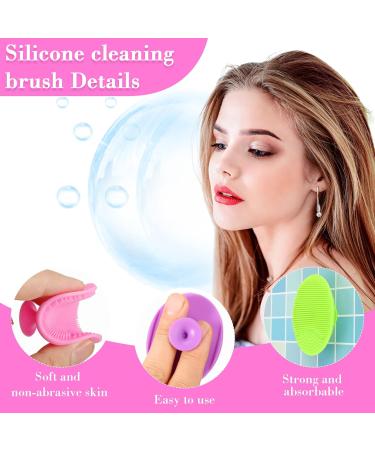 Nuogo 40 Pack Silicone Facial Cleansing Brush Scrubber for Deep Pore Cleaning and Blackhead Removal - Exfoliating Exfoliator Tool for Delicate Dry Skin Care - Women and Girls - Buy Online on GoSupps.com