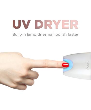 Fancii Electric Manicure & Pedicure Nail File Set with UV Dryer - Portable Nail Drill System (Champagne Gold) - Buy Online on GoSupps.com