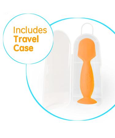 Bumco Diaper Cream Brush - Mini Baby Bum Brush with Travel Case | Baby Butt Paste Diaper Cream Spatula & Applicator - Gray - Buy Online on GoSupps.com
