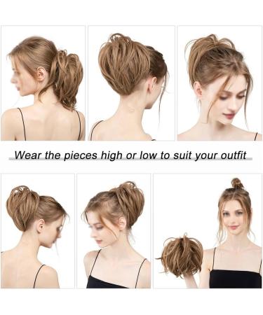 Hair Chignon 1 Piece Ball Head Wig Ring Natural Fluffy Long Beard Curly Hair Ring Ponytail Braid Hair Extension Hair Wig Bag Bun Messy Bun Hair Piece (Color : Black brown) - Buy Online on GoSupps.com
