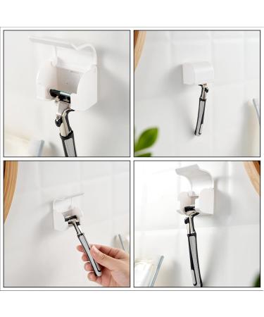 Buy Generic QWL8 Self-Adhesive Wet Razor Holder - No Drilling Waterproof Plastic for Home Bathroom & Office | 2-Piece Set - Buy Online on GoSupps.com