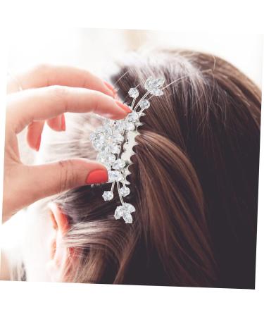 DOITOOL Bangs Comb Hair Gems for Women Hair Pearls Crystal Headpiece Rhinestone Hair Comb Bridal Hair Clip Crystal Hair Comb Ladies Wigs Rhinestone Decorate Wedding Bride - Buy Online on GoSupps.com