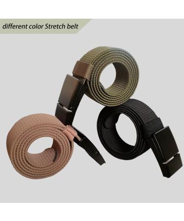 ZGJINLONG Men's Tactical Stretch Belt- Quick Release 1.5 Nylon Military Web Belt- 49 Long- Perfect for Work, Travel, and Sports - Buy Online on GoSupps.com