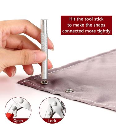 Metal Snap Button Fasteners Kit with Pliers - DIY Crafting Tool for Clothing Sewing - Buy Online on GoSupps.com