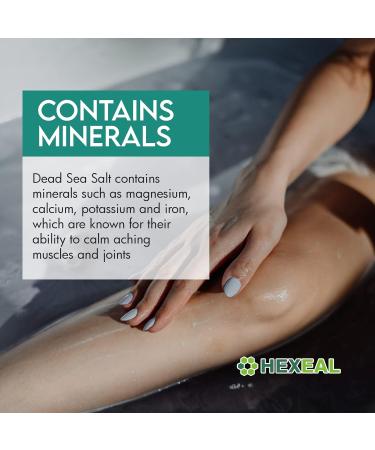 Hexeal Dead Sea Salt | 2kg Bag | 100% Natural FCC Food Grade - Buy Online on GoSupps.com