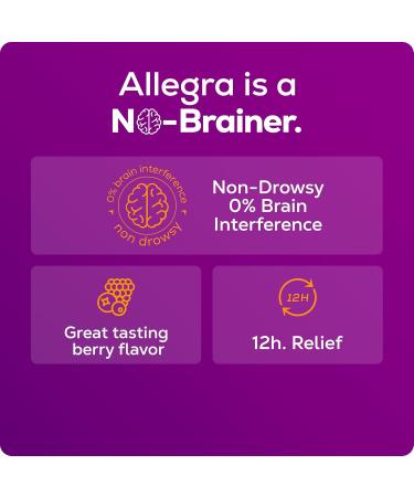 Allegra Allergy Relief Family Bundle, Non-Drowsy Indoor-Outdoor Allergy Medicine with Fexofenadine HCI, Adult 24HR Gelcaps, 60 ct, 2 pk, Children's 12HR Liquid, Berry, 4 oz. - Buy Online on GoSupps.com