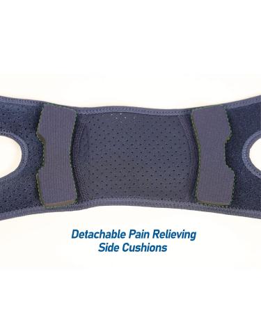 Dual Knee Strap Patella Brace by Comforband | Knee Pain Relief & Support for Runner s Knee Jumper s Knee Tendonitis - Men & Women (L/XL) | International Shipping Available - Buy Online on GoSupps.com