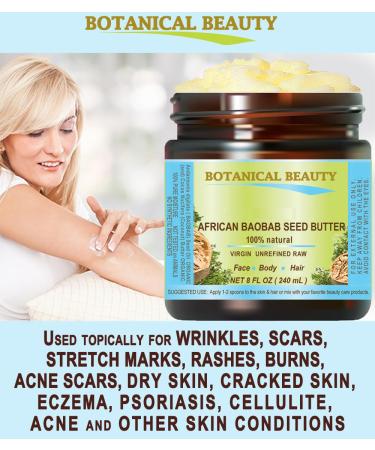 Botanical Beauty BAOBAB OIL BUTTER. 100% Natural RAW VIRGIN UNREFINED Cold Pressed for Face Skin Damaged Hair Lips Nails 4 Fl. oz. - 120 ml. Rich in Vitamin C 4 Ounce (Pack of 1) - Buy Online on GoSupps.com
