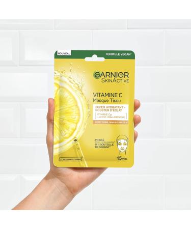 Garnier - Radiance Routine Set 3 Products - Enriched with Vitamin C - For Dull Skin - Face Cream Serum (50 ml) Hydrating Tissue Mask All-in-1 Micellar Water (400 ml) - Buy Online on GoSupps.com