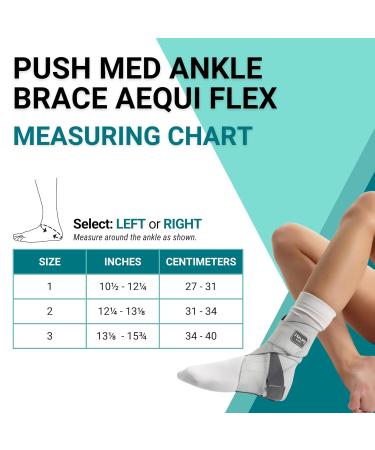 Buy Push Med Ankle Brace Aequi Flex Left | Size 3 - Secure Support for Ankle Injuries - Fast International Shipping - Buy Online on GoSupps.com