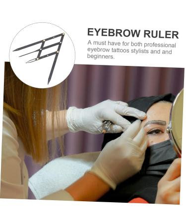 Didiseaon Eyebrow Scale Brow Mapping Ruler Adjustable Eyebrow Ruler Balance Measuring Ruler Second Generation 16X4.5X0.6CM Black - Buy Online on GoSupps.com