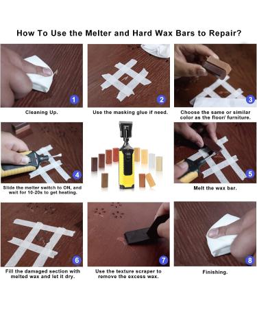 Wood Floor Furniture Repair Kit- Laminate Vinyl Hardwood Floor Repair Kit Wax Wood Filler Kit Touch Up Marker Pens Cover Scratches  Stains  Cracks  Holes for Wooden Floor  Door  Cabinet  Table  Stairs - Buy Online on GoSupps.com