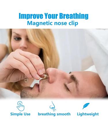 Snore Stopper Solution for Comfortable Sleep - 2 Magnetic Nose Clips & 4 Silicone Dilators (White) - Buy Online on GoSupps.com
