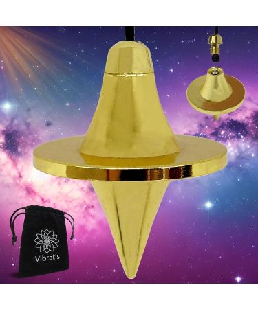 Pendulum for fortune telling for working on plan Universal radiesthesia pendulum made of gold-plated brass