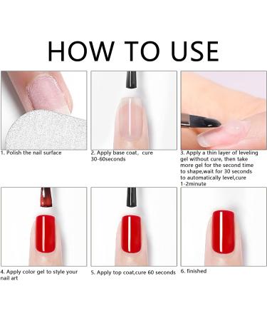 Lofuanna 15g Clear Builder Nail Gel Set | High Self-Leveling Nail Repair & Extension Gel (2Pcs) | Acrylic Nail Brush Included - Buy Online on GoSupps.com