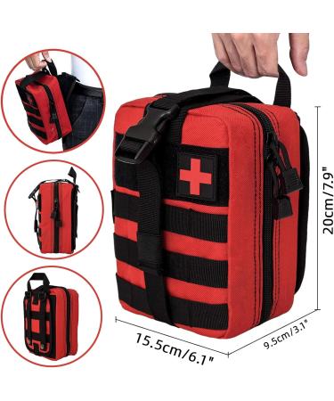 Buy Crisis First Aid Pocket | Empty Molle Tactical EDC IFAK Pouch for Outdoor & Camping | Travel Pharmacy & Motorcycle Belt Bag - Buy Online on GoSupps.com