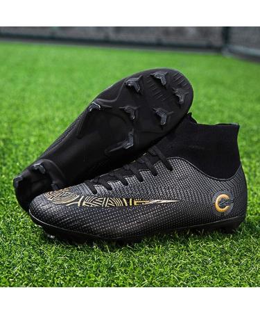 WRY Men's Professional Football Cleats - Black, Size 10 | Soccer Spikes for Competition & Training - Buy Online on GoSupps.com