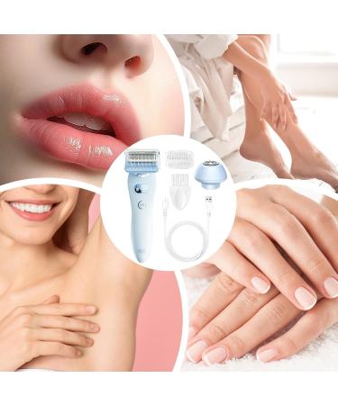 Opilroyn Personal Trimmer for Women Electric Trimmer for Women Female Trimmer for Hair Removal Versatile Personal Hair Clipper for Women Facial Shaver Blue - Buy Online on GoSupps.com