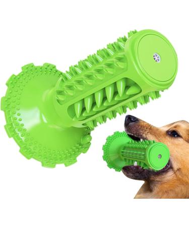Anulely Dog Toy - Teeth Grinding & Brushing Suction Cup | Dog Tooth Care Products for Home Clinics & Shelters - Classic Sound Dog Toothbrush (Green) - Buy Online on GoSupps.com