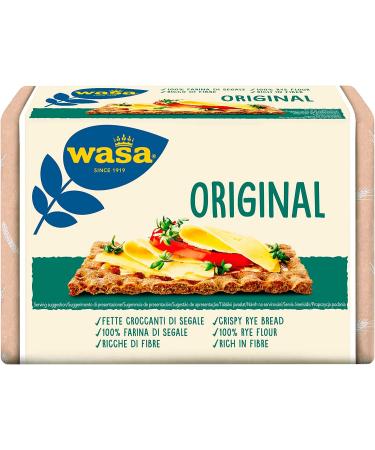 Italian Gourmet E.R. Wasa Original Crackers with 100% Rye Flour Crispy Slices Made with Whole Grain Rye Flour High in Fiber 275g + Italian Gourmet Polpa di Pomodoro 400g