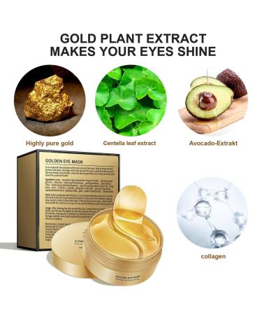 60 PCS Under Eye Patches - Brightening Collagen Eye Masks for Puffy Eyes & Dark Circles Reduces Wrinkles & Relieves Pressure - Buy Online on GoSupps.com