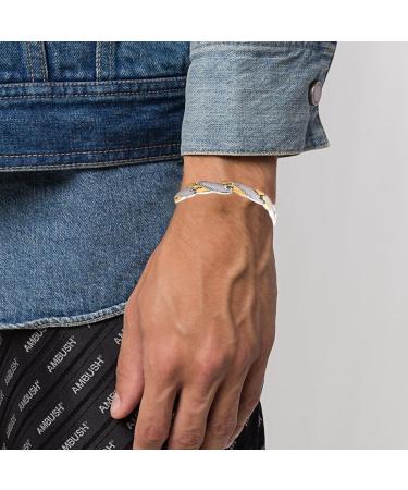 VOKMEMC Stainless Steel Magnetic Bracelet for Men & Women | Titanium Magnetic Bangle - Silver & Gold Jewelry - Buy Online on GoSupps.com